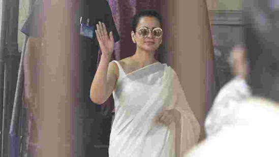 Actor Kangana Ranaut. (Satyabrata Tripathy/HT Photo)