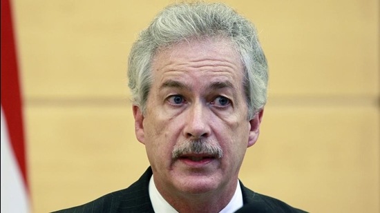 A file photo of then US deputy secretary of state William Burns speaking in Lebanon in 2013. (AP file) A file photo of then US deputy secretary of state William Burns speaking in Lebanon in 2013. (AP file)