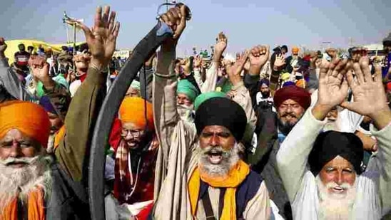 In what has been a tough political challenge for the Narendra Modi government, tens of thousands of protesting farmers have encircled the national capital for over a month, demanding the government scrap the three laws approved by Parliament in September to open agricultural markets. (Representative Image)(AP) In what has been a tough political challenge for the Narendra Modi government, tens of thousands of protesting farmers have encircled the national capital for over a month, demanding the government scrap the three laws approved by Parliament in September to open agricultural markets. (Representative Image)(AP)