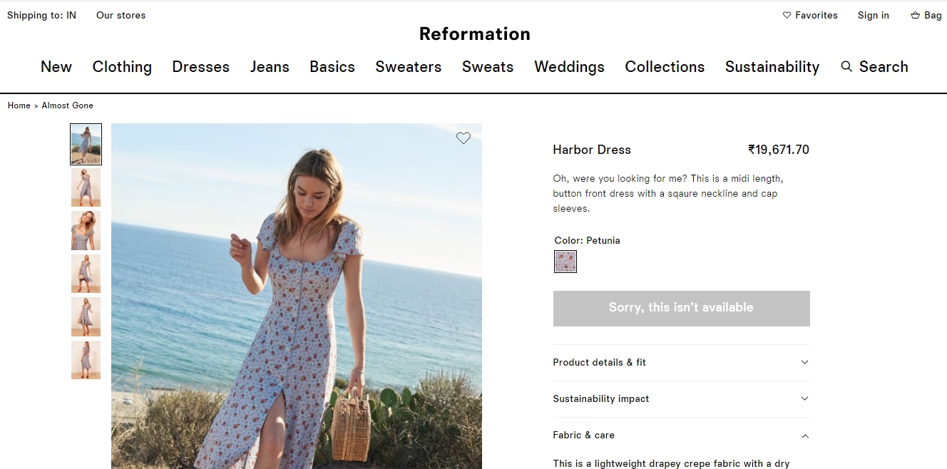 Selena and Isabelle’s midi from Reformation (thereformation.com)