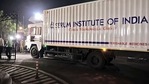 The gravity of the moment dawned upon the drivers of the trucks as the crowd present at the gates erupted in spontaneous applause that pierced the silence of the morning The gravity of the moment dawned upon the drivers of the trucks as the crowd present at the gates erupted in spontaneous applause that pierced the silence of the morning