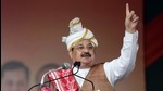 Assam, Jan 11 (ANI): BJP national president J.P. Nadda addresses the BJP supporters during a public meeting, at the Police parade ground in Silchar on Monday. (ANI) Assam, Jan 11 (ANI): BJP national president J.P. Nadda addresses the BJP supporters during a public meeting, at the Police parade ground in Silchar on Monday. (ANI)