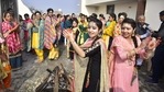 Students performing celebrating on the eve of Lohri festival in Amritsar, Punjab, India on Tuesday, January 12, 2020. (Sameer Sehgal/Hindustan Times) Students performing celebrating on the eve of Lohri festival in Amritsar, Punjab, India on Tuesday, January 12, 2020. (Sameer Sehgal/Hindustan Times)
