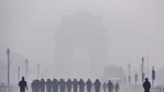 National Security Guard during Republic Day parade rehearsals. National Security Guard during Republic Day parade rehearsals.