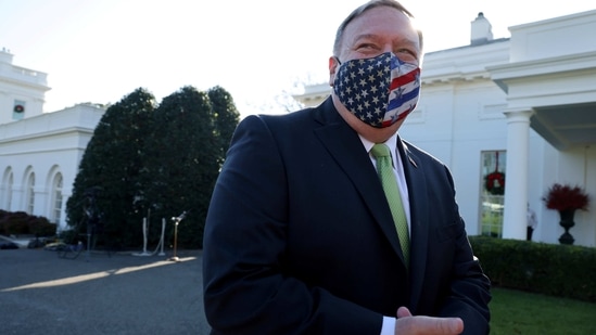FILE PHOTO: U.S. Secretary of State Mike Pompeo visits the White House on an apparent family tour in Washington, U.S. December 11, 2020. REUTERS/Jonathan Ernst/File Photo(REUTERS)