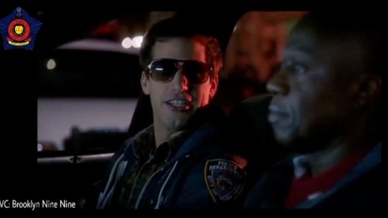 The image shows Jake Peralta and Captain Holt, as played by Andy Samberg and Andre Braugher respectively. (Screengrab) The image shows Jake Peralta and Captain Holt, as played by Andy Samberg and Andre Braugher respectively. (Screengrab)