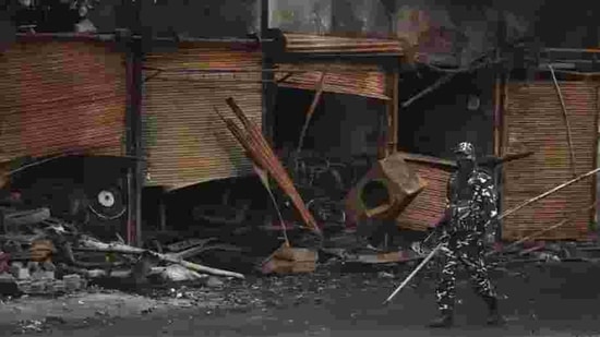 Communal violence had broken out in northeast Delhi on February 24 last year after clashes between the Citizenship (Amendment) Act supporters and protesters spiralled out of control.(Sanchit Khanna/HT photo) Communal violence had broken out in northeast Delhi on February 24 last year after clashes between the Citizenship (Amendment) Act supporters and protesters spiralled out of control.(Sanchit Khanna/HT photo)