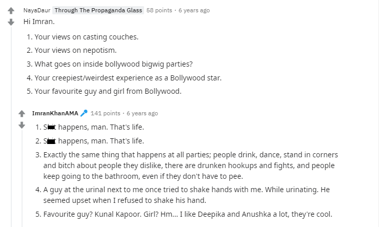 Screengrab from Imran Khan's AMA.
