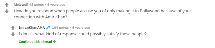 Screengrab from Imran Khan's AMA.