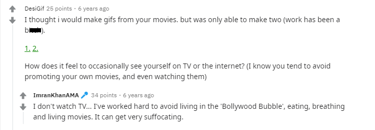 Screengrab from Imran Khan's AMA.