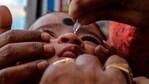 A child is administered polio vaccine at a booth in Kolkata, India.(AP/ File photo)