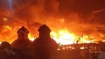 "The reason for the fire is not known. The firemen are fighting it tooth and nail and hopefully, it will soon be under control," a senior officer of the Kolkata Police was quoted as saying by news agency PTI.(Sourced Image) "The reason for the fire is not known. The firemen are fighting it tooth and nail and hopefully, it will soon be under control," a senior officer of the Kolkata Police was quoted as saying by news agency PTI.(Sourced Image)