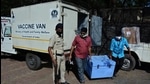 Covid vaccine being transported to Thane, from where it will be distributed to other civic bodies in the district. (Praful Gangurde/ HT Photo) Covid vaccine being transported to Thane, from where it will be distributed to other civic bodies in the district. (Praful Gangurde/ HT Photo)