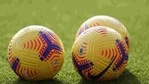 FILE PHOTO: Soccer Football - Premier League - Southampton v Manchester United - St Mary's Stadium, Southampton, Britain - November 29, 2020 General view of Nike Flight balls inside the stadium before the match Pool via REUTERS/Naomi Baker(Pool via REUTERS) FILE PHOTO: Soccer Football - Premier League - Southampton v Manchester United - St Mary's Stadium, Southampton, Britain - November 29, 2020 General view of Nike Flight balls inside the stadium before the match Pool via REUTERS/Naomi Baker(Pool via REUTERS)