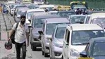 According to officials, around 30 lakh vehicles need to be fitted with HSRPs and colour-coded stickers. Two-wheelers don't need the stickers that identify the fuel type.(HT Photo) According to officials, around 30 lakh vehicles need to be fitted with HSRPs and colour-coded stickers. Two-wheelers don't need the stickers that identify the fuel type.(HT Photo)