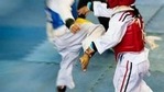 In a first of its kind endeavour in South Kashmir, a Taekwondo demonstration in the snow was held at a resort in Pahalgam in Anantnag district on Monday.(ANI) In a first of its kind endeavour in South Kashmir, a Taekwondo demonstration in the snow was held at a resort in Pahalgam in Anantnag district on Monday.(ANI)
