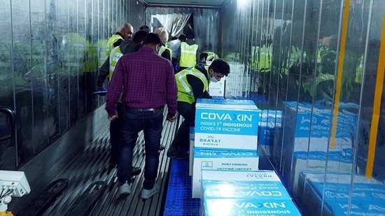In a series of tweets, health ministry said that there has been no discrimination in the distribution of two Covid-19 vaccines - Covishield and Covaxin - to the states. (ANI Photo) In a series of tweets, health ministry said that there has been no discrimination in the distribution of two Covid-19 vaccines - Covishield and Covaxin - to the states. (ANI Photo)