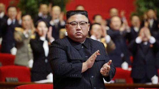 In this photo provided by the North Korean government, North Korean leader Kim Jong Un claps his hands at the ruling party congress in Pyongyang, North Korea. (AP) In this photo provided by the North Korean government, North Korean leader Kim Jong Un claps his hands at the ruling party congress in Pyongyang, North Korea. (AP)
