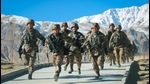 Chinese People's Liberation Army (PLA) soldiers taking part in military training at Pamir Mountains in Kashgar, northwestern China's Xinjiang region. (Photo by STR / AFP) / China OUT (AFP file) Chinese People's Liberation Army (PLA) soldiers taking part in military training at Pamir Mountains in Kashgar, northwestern China's Xinjiang region. (Photo by STR / AFP) / China OUT (AFP file)