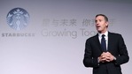 (FILES) This file photo taken on April 18, 2012 shows Howard Schultz, president and chief executive officer of Starbucks, delivering his speech at the Starbucks Partner Family Forum in Beijing. - China's President Xi Jinping asked former Starbucks chairman Howard Schultz to help promote relations between Washington and Beijing, state media reported on January 14, 2021, in a rare missive to a foreign business figure. (Photo by LIU JIN / AFP)(AFP) (FILES) This file photo taken on April 18, 2012 shows Howard Schultz, president and chief executive officer of Starbucks, delivering his speech at the Starbucks Partner Family Forum in Beijing. - China's President Xi Jinping asked former Starbucks chairman Howard Schultz to help promote relations between Washington and Beijing, state media reported on January 14, 2021, in a rare missive to a foreign business figure. (Photo by LIU JIN / AFP)(AFP)
