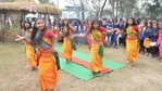 Students perform traditional Bodo dance ahead of 'Bhogali' Bihu festival, in Tezpur, Jan.12, 2021. (Representational)(PTI) Students perform traditional Bodo dance ahead of 'Bhogali' Bihu festival, in Tezpur, Jan.12, 2021. (Representational)(PTI)