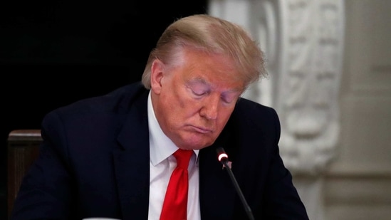 Donald Trump was on Wednesday impeached for an unprecedented second time by the House of Representatives for "inciting" last week's deadly violence at Capitol Hill.(AP) Donald Trump was on Wednesday impeached for an unprecedented second time by the House of Representatives for "inciting" last week's deadly violence at Capitol Hill.(AP)