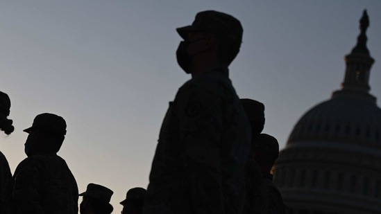 Hundreds of National Guard members are camped out at the Capitol to protect lawmakers, some still reeling from the violence and preparing for Biden's inauguration next week. (AFP) Hundreds of National Guard members are camped out at the Capitol to protect lawmakers, some still reeling from the violence and preparing for Biden's inauguration next week. (AFP)