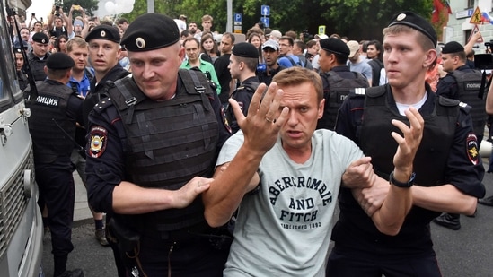 Russia opposition leader Alexei Navalny.(File photo) (AFP ) Russia opposition leader Alexei Navalny.(File photo) (AFP )