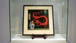 Painting for the original cover of "The Blue Lotus" (Lotus Bleu) Tintin comic book (1936), is displayed before being auctioned by Artcurial in Paris, France January 13, 2021.(Reuters) Painting for the original cover of "The Blue Lotus" (Lotus Bleu) Tintin comic book (1936), is displayed before being auctioned by Artcurial in Paris, France January 13, 2021.(Reuters)