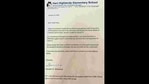 The image shows the letter shared by the vice principal.(Twitter/@shandeemay1) The image shows the letter shared by the vice principal.(Twitter/@shandeemay1)