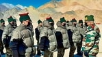 Chief of Defence Staff General Bipin Rawat (right) interacts with soldiers deployed in the forward areas of Ladakh on January 12. Chief of Defence Staff General Bipin Rawat (right) interacts with soldiers deployed in the forward areas of Ladakh on January 12.