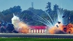 Army soldiers demonstrate a drone attack during the 73rd Army Day parade, in New Delhi on Friday. Army soldiers demonstrate a drone attack during the 73rd Army Day parade, in New Delhi on Friday.