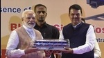 Indian Prime Minister Narendra Modi and then Maharashtra state CM Devendra Fadnavis inaugurated of the first coach for Mumbai Metro built under the 'Make in India' program, and three Metro lines, on September 7, 2019. (Kunal Patil/HT Photo) Indian Prime Minister Narendra Modi and then Maharashtra state CM Devendra Fadnavis inaugurated of the first coach for Mumbai Metro built under the 'Make in India' program, and three Metro lines, on September 7, 2019. (Kunal Patil/HT Photo)