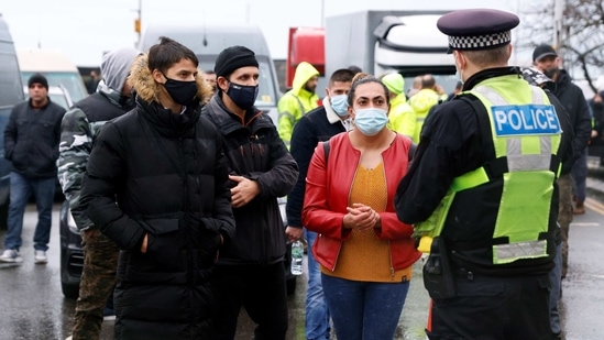 Britain will ban arrivals from South American countries and Portugal because of concerns over a new Brazilian variant of the coronavirus. (REUTERS)