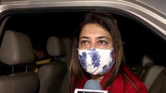 Satabdi Roy, the three-time Lok Sabha member from Birbhum, told the media that she would fly to Delhi on Saturday. This led to rumours that she would possibly meet Union home minister Amit Shah. (ANI PHOTO). Satabdi Roy, the three-time Lok Sabha member from Birbhum, told the media that she would fly to Delhi on Saturday. This led to rumours that she would possibly meet Union home minister Amit Shah. (ANI PHOTO).