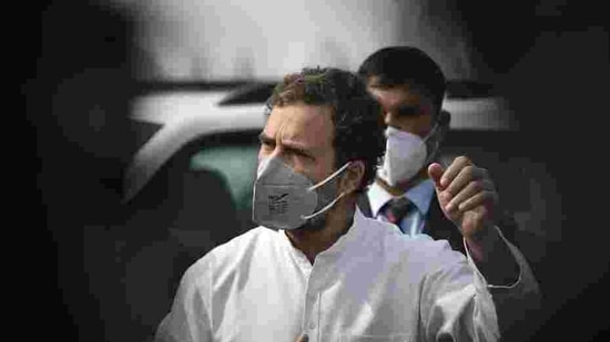 Taking a veiled dig at the Centre for not repealing the three farm laws, Congress leader Rahul Gandhi said in this New Year’s message on Friday his heart was with the farmers(Sanjeev Verma/HT PHOTO) Taking a veiled dig at the Centre for not repealing the three farm laws, Congress leader Rahul Gandhi said in this New Year’s message on Friday his heart was with the farmers(Sanjeev Verma/HT PHOTO)