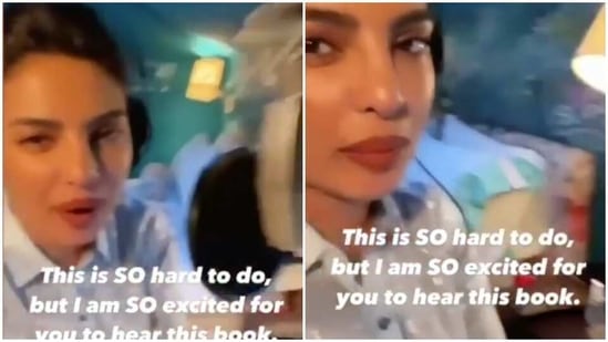 Priyanka Chopra has been working from home on her new book. Priyanka Chopra has been working from home on her new book.
