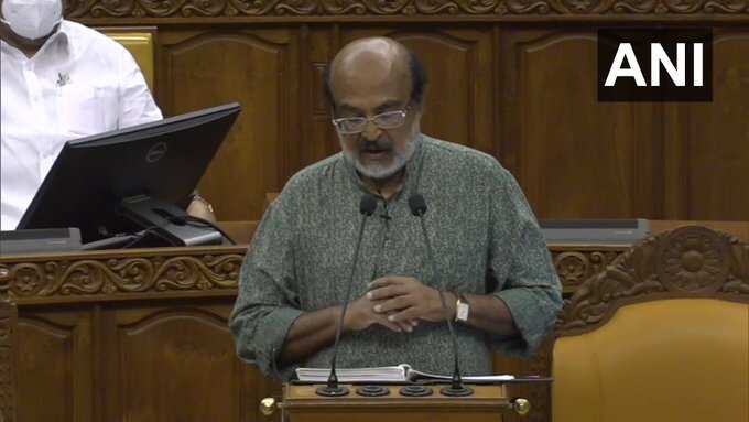 Kerala finance minister Thomas Issac presenting the budget. (ANI Photo ) Kerala finance minister Thomas Issac presenting the budget. (ANI Photo )