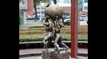 The Wikipedia Monument, an art work by Mihran Hakobyan, was installed in Poland in 2014. It’s a tribute to the site’s anonymous contributors. (Wikimedia Commons) The Wikipedia Monument, an art work by Mihran Hakobyan, was installed in Poland in 2014. It’s a tribute to the site’s anonymous contributors. (Wikimedia Commons)