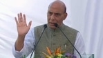 Defence Minister Rajnath Singh addresses during Veterans day event, at the Indian Air Force headquarters training command in Bengaluru on Thursday. (ANI Photo) Defence Minister Rajnath Singh addresses during Veterans day event, at the Indian Air Force headquarters training command in Bengaluru on Thursday. (ANI Photo)