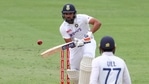 India's Rohit Sharma, left, bats as teammate Shubman Gill watches during play on day two of the fourth cricket test between India and Australia at the Gabba, Brisbane.(AP) India's Rohit Sharma, left, bats as teammate Shubman Gill watches during play on day two of the fourth cricket test between India and Australia at the Gabba, Brisbane.(AP)