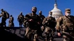 Members of the National Guard walk past the dome of the Capitol Building on Capitol Hill in Washington.(AP) Members of the National Guard walk past the dome of the Capitol Building on Capitol Hill in Washington.(AP)