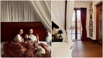 Kareena Kapoor with her family at her new home. Kareena Kapoor with her family at her new home.