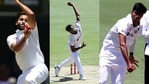 (L-R) Shardul Thakur, T Natarajan and Washington Sundar. (Getty Images) (L-R) Shardul Thakur, T Natarajan and Washington Sundar. (Getty Images)