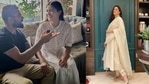 Anushka Sharma and Virat Kohli reside at a high-rise apartment in Mumbai. Anushka Sharma and Virat Kohli reside at a high-rise apartment in Mumbai.