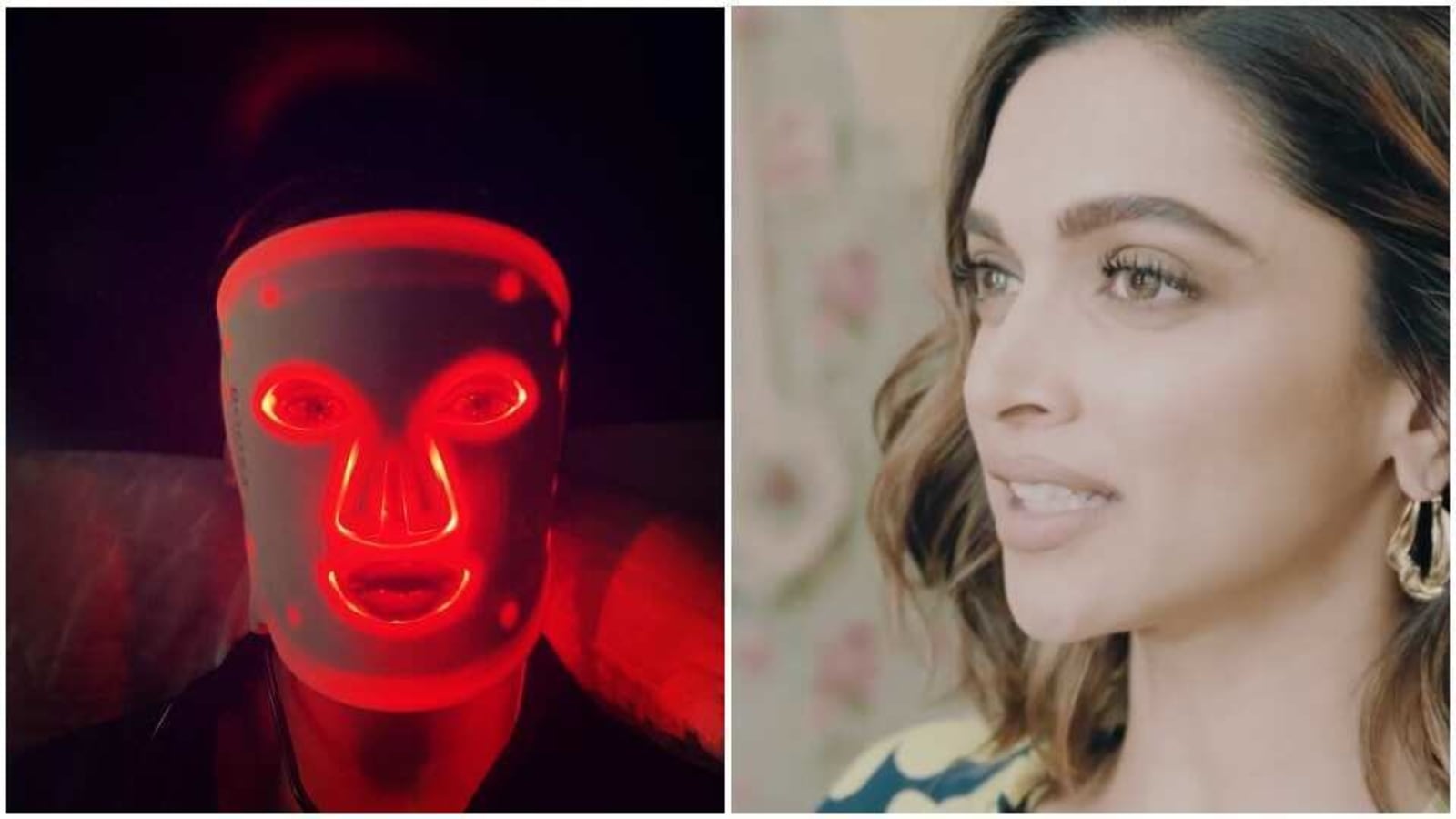 Deepika Padukone shares spooky pic in LED light mask. Does it remind you of Bhavesh Joshi Superhero?