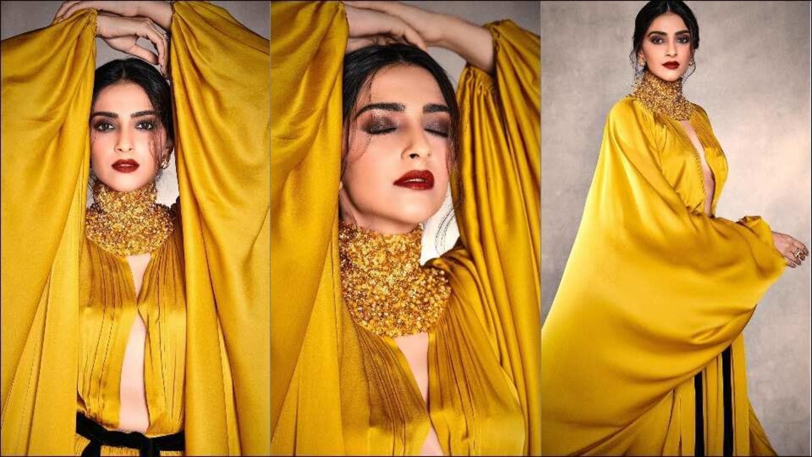 Sonam Kapoor Ahuja flaunts a sensual silhouette in sultry Stephane Rolland gown