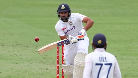 India's Rohit Sharma, left, bats as teammate Shubman Gill watches during play on day two of the fourth cricket test between India and Australia at the Gabba, Brisbane.(AP) India's Rohit Sharma, left, bats as teammate Shubman Gill watches during play on day two of the fourth cricket test between India and Australia at the Gabba, Brisbane.(AP)