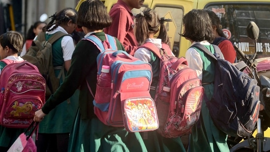Swab samples of 10 students from Government Girls Excellence School in Shahpur, about 36 km from the district headquarters, were collected for testing on January 13, school principal Virendra Namdeo said.(Ravindra Joshi/HT FILE PHOTO/For Representative Purposes Only)