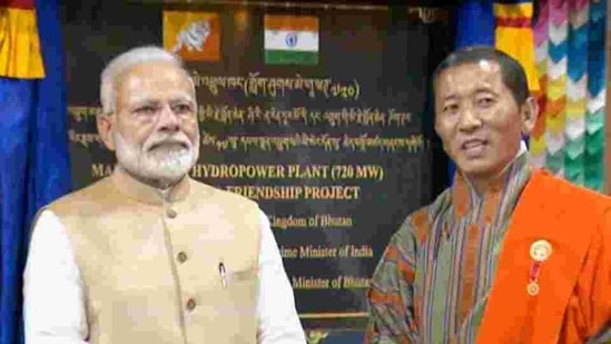 <p>Prime Minister Narendra Modi and Bhutan PM Lotay Tshering inaugurated the Mangdecchu hydroelectric power plant in Bhutan on Saturday. PM Modi had arrived in Bhutan for a two day visit and laid out details of several projects. PM Modi also launched the RuPay card in Bhutan. </p> <p>Prime Minister Narendra Modi and Bhutan PM Lotay Tshering inaugurated the Mangdecchu hydroelectric power plant in Bhutan on Saturday. PM Modi had arrived in Bhutan for a two day visit and laid out details of several projects. PM Modi also launched the RuPay card in Bhutan. </p>
